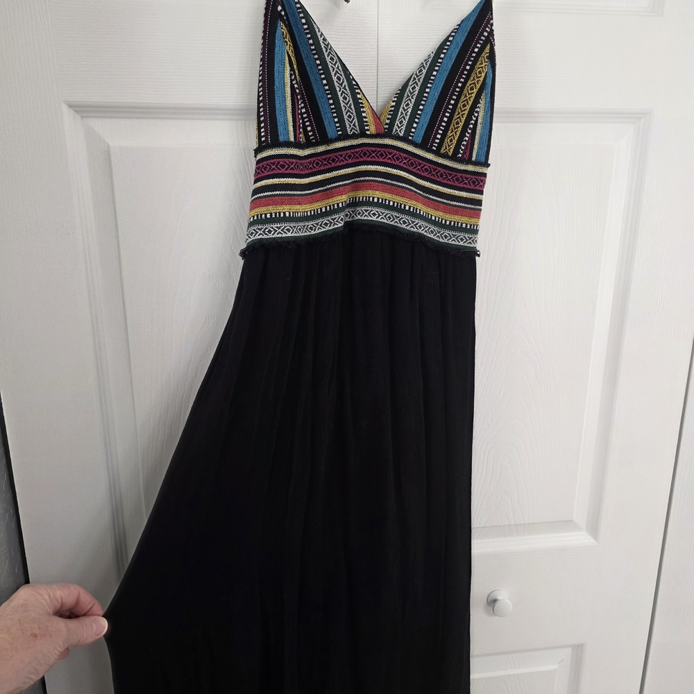 Multicolor Striped Maxi Dress